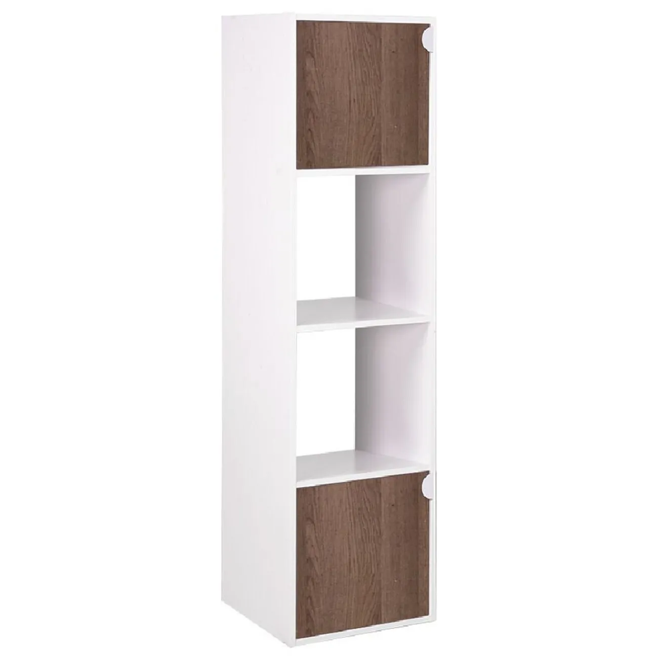 Gifi Rangement|Étagère Adam MDF blanche 4 cubes 30xH120x29,5cm