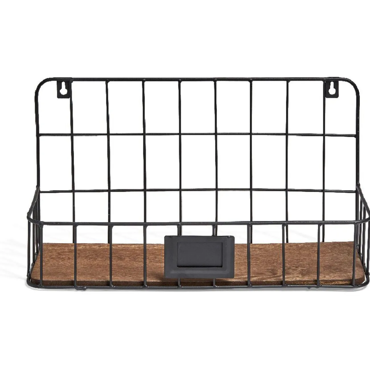 Gifi Rangement|Étagère armature métal noir socle bois