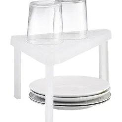 Gifi Étagère d'angle cuisine plastique blanc