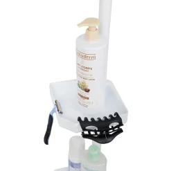 Gifi Equipement Douche^Étagère d'angle de douche 4 niveaux hauteur réglable