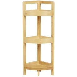 Gifi Aménagement Salle De Bain^Étagère d'angle en bambou