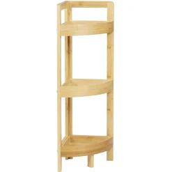 Gifi Aménagement Salle De Bain^Étagère d'angle en bambou