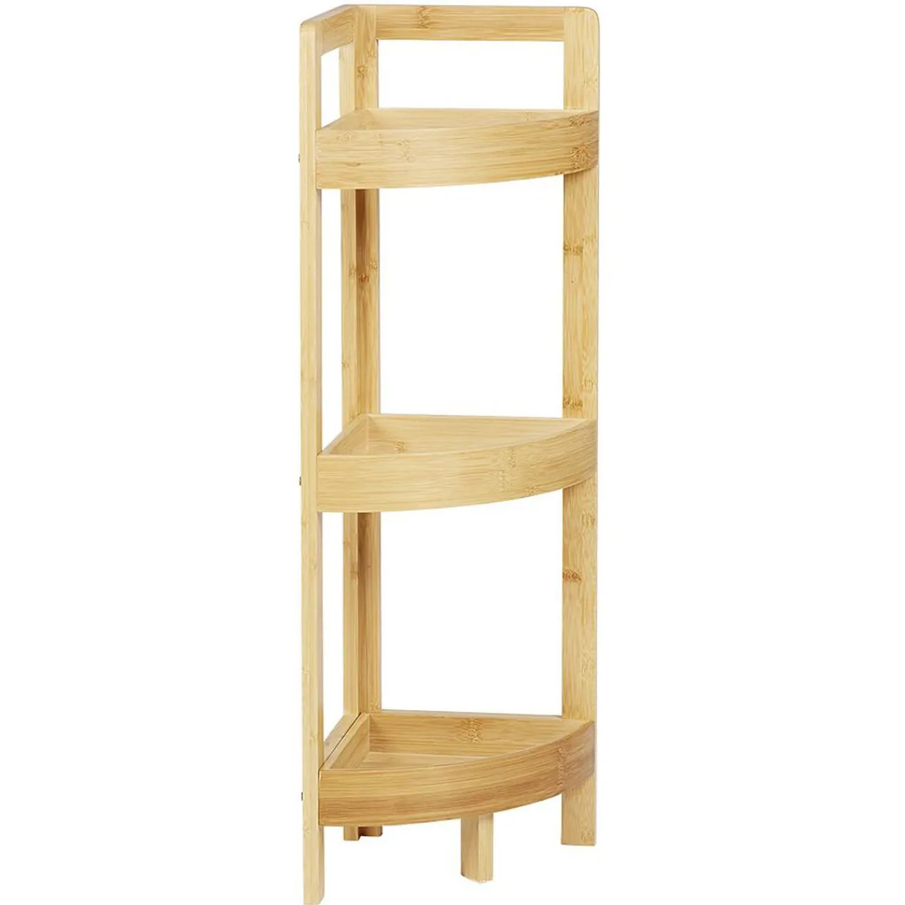 Gifi Aménagement Salle De Bain^Étagère d'angle en bambou