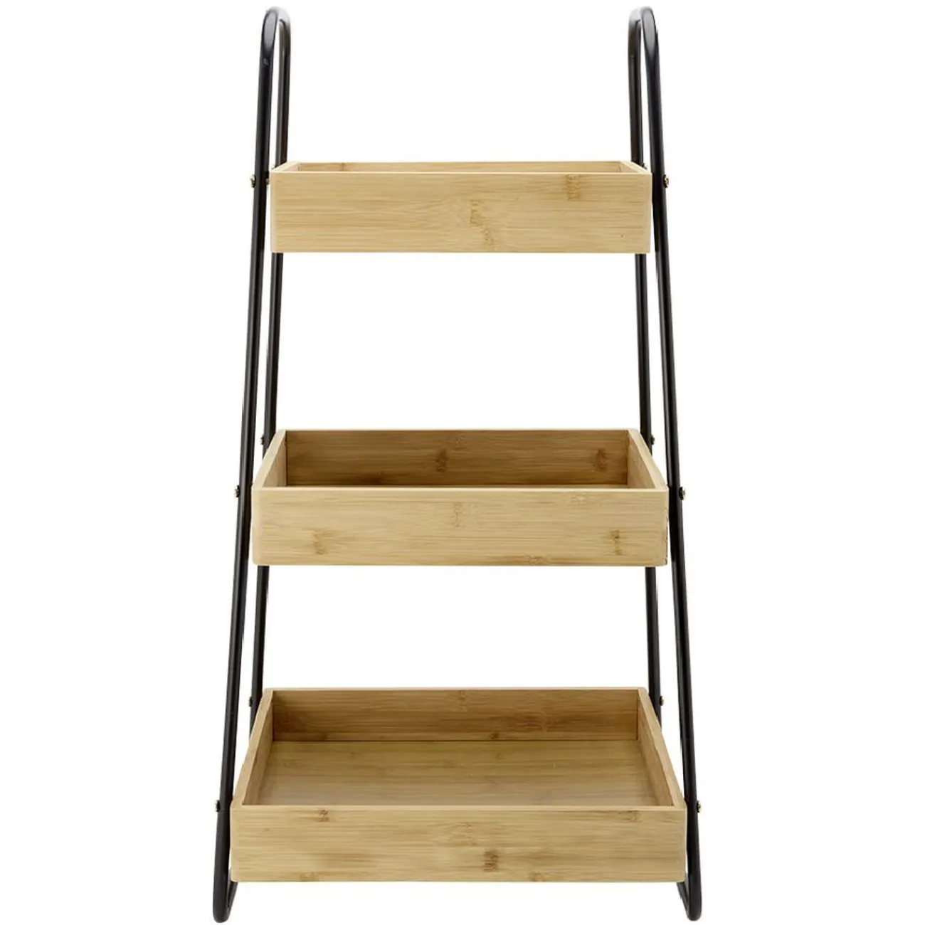Gifi Étagère de cuisine 3 niveaux noir naturel
