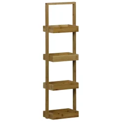 Gifi Aménagement Salle De Bain^Étagère de rangement bambou 4 niveaux