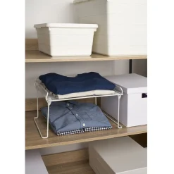 Gifi Rangement|Étagère de rangement superposable blanche