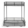 Gifi Aménagement Salle De Bain^Étagère double à poser en métal 25,5x14,5xH25cm