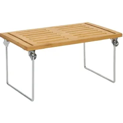 Gifi Rangement|Étagère en bambou sur pieds en fer 30x15xH18cm