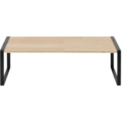 Gifi Rangement|Étagère en bois et métal noir 50x15xH18cm