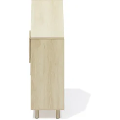 Gifi Rangement|Étagère enfant 7 cases design nuage arc en ciel - L60,5xP30xH100 cm