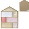 Gifi Rangement|Étagère fille forme maison Little Princesse en bois rose L40xP10xH54cm