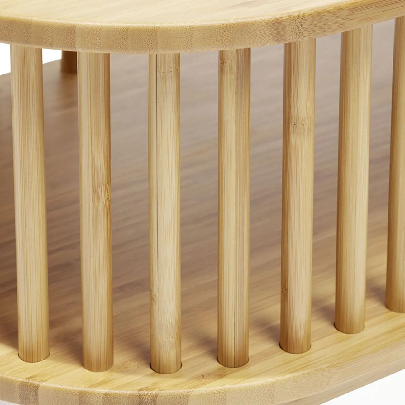 Gifi Rangement|Étagère Gaïa bambou naturel - L80xP30xH120 cm