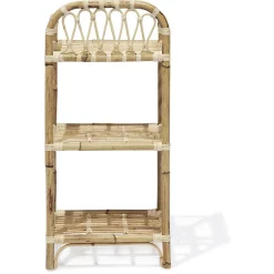 Gifi Rangement|Étagère Léonie rotin naturel - L40xP30xH86 cm