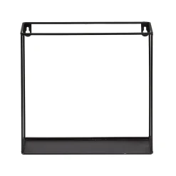 Gifi Rangement|Étagère murale carrée en métal noir x 4