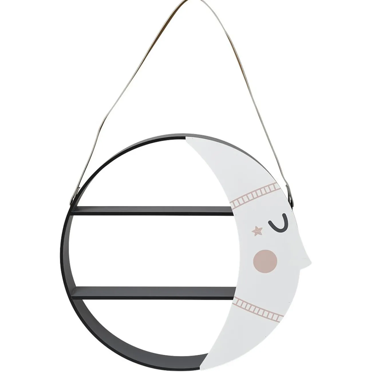 Gifi Rangement|Étagère murale Hilla blanche et noire