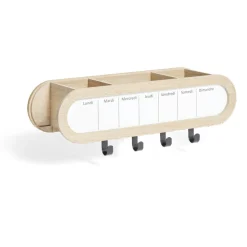 Gifi Rangement|Étagère murale mémo semainier 48x15,5xH12cm