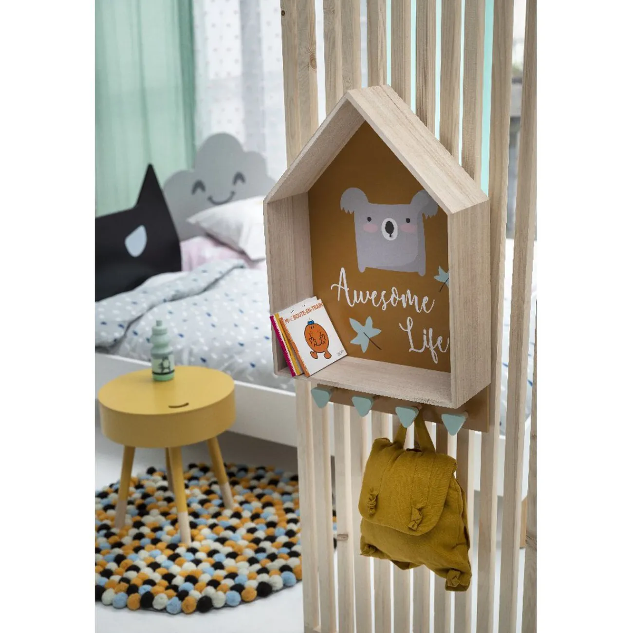 Gifi Rangement|Étagère murale Nais orange