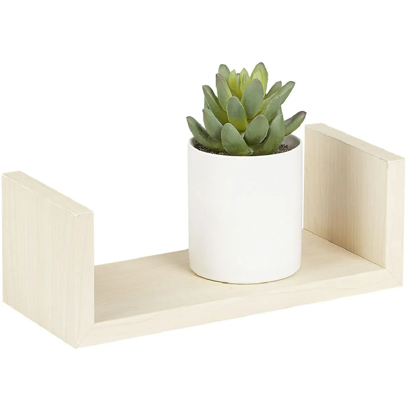 Gifi Rangement|Étagère murale rectangulaire beige x3