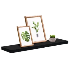 Gifi Rangement|Étagère murale rectangulaire en bois noir
