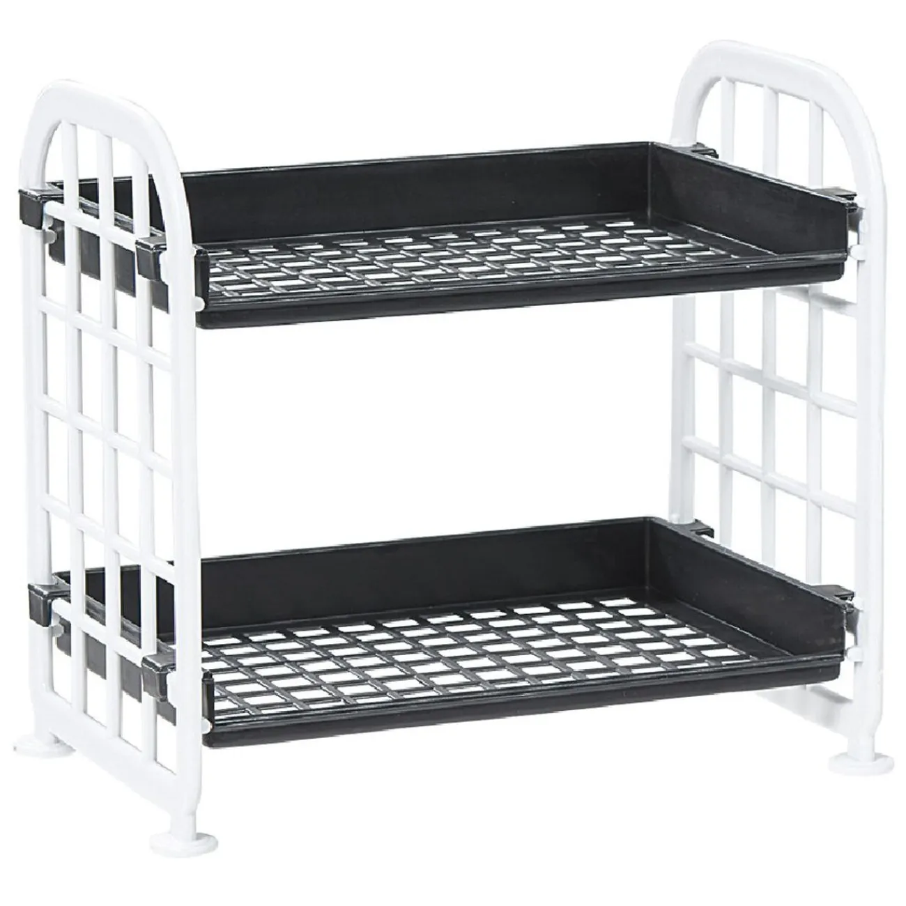 Gifi Rangement|Étagère noire et blanche 2 niveaux