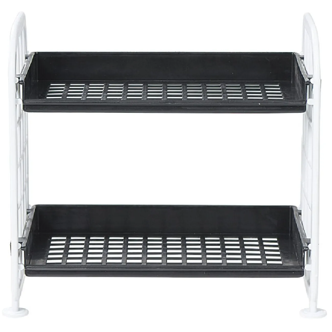 Gifi Rangement|Étagère noire et blanche 2 niveaux