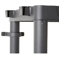 Gifi Rangement|Étagère plastique noir 4 niveaux L60xl30xH138cm