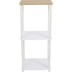 Gifi Aménagement Salle De Bain^Étagère salle de bain 3 niveaux en bambou blanche