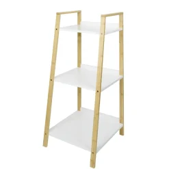 Gifi Aménagement Salle De Bain^Étagère salle de bain 3 niveaux bambou 34,5x36xH76cm