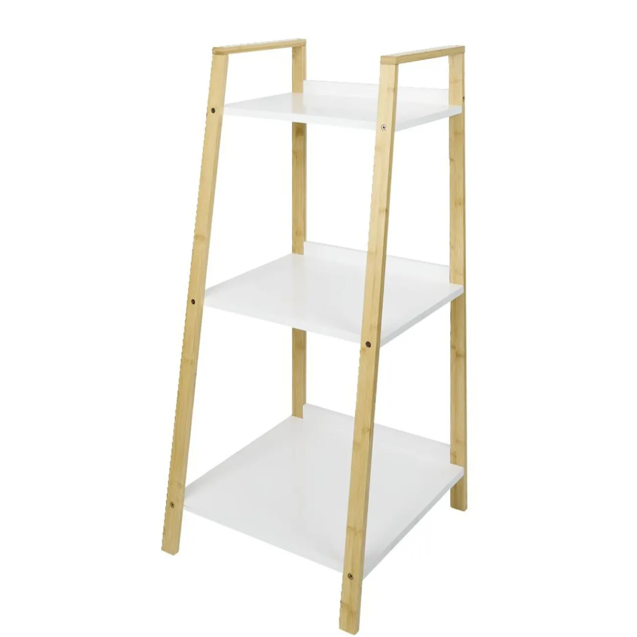 Gifi Aménagement Salle De Bain^Étagère salle de bain 3 niveaux bambou 34,5x36xH76cm