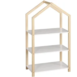 Gifi Rangement|Étagère sur pied Sven blanc naturel