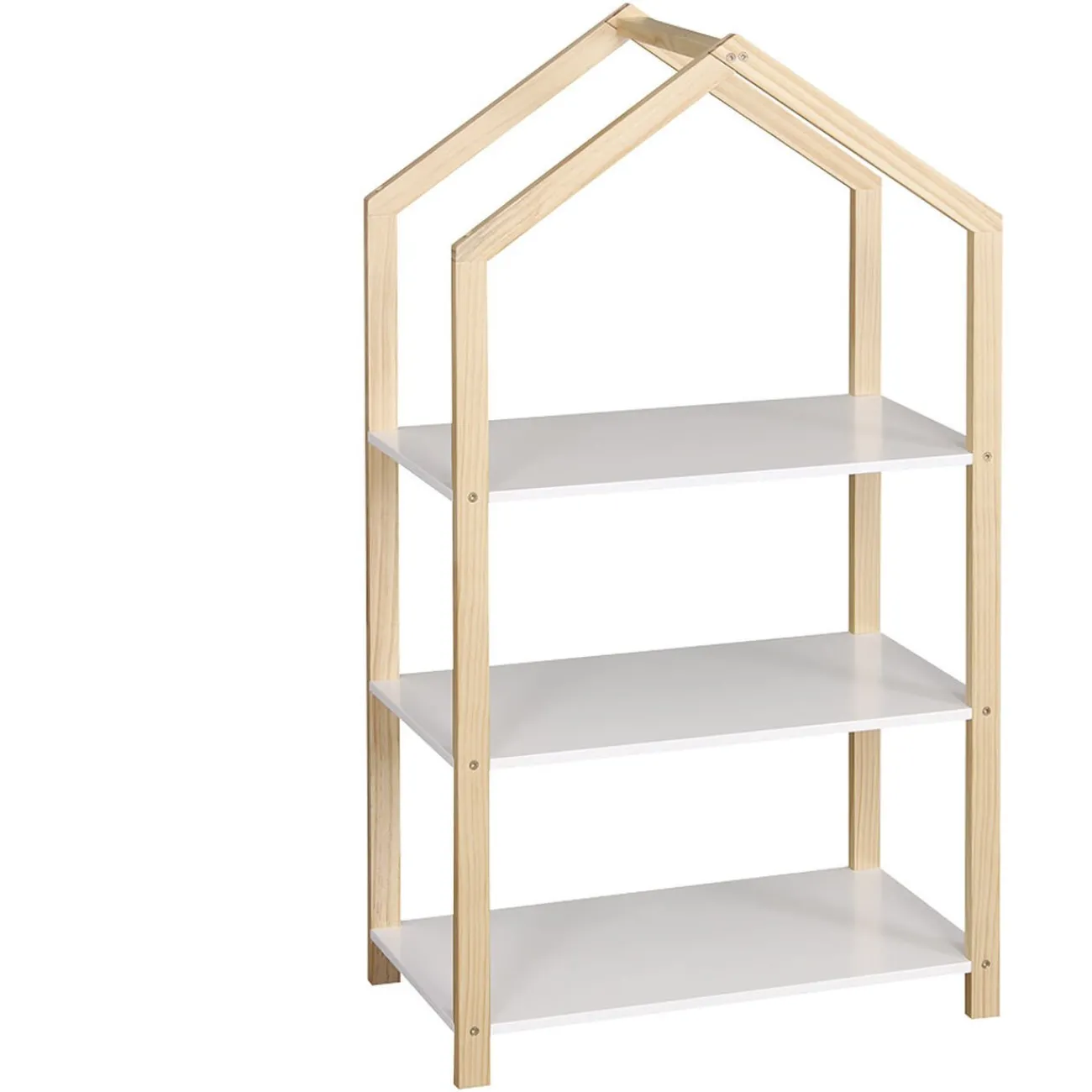 Gifi Rangement|Étagère sur pied Sven blanc naturel