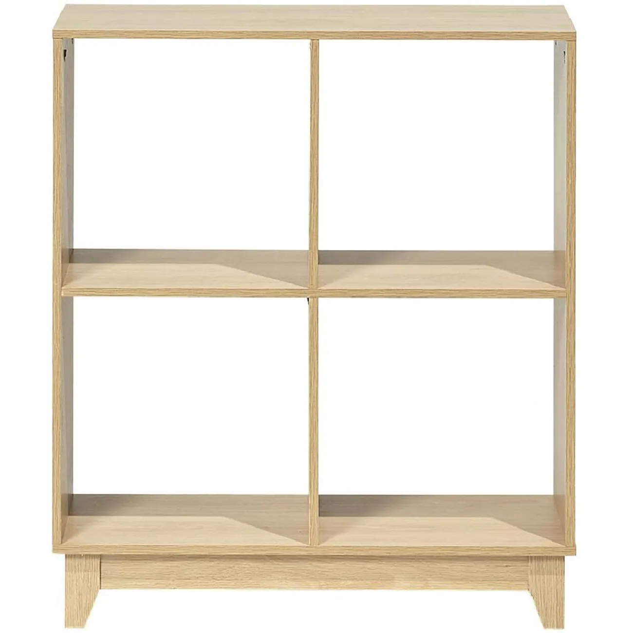 Gifi Rangement|Étagère sur pieds à 4 casiers contreplaqué naturel