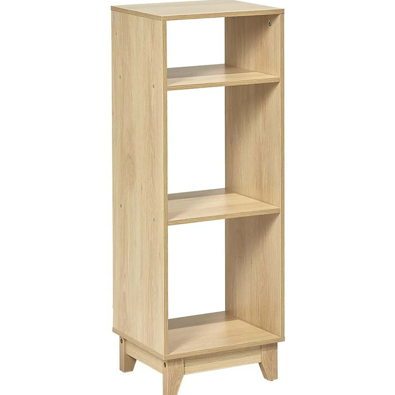 Gifi Rangement|Étagère sur pieds à 3 compartiment contreplaqué naturel