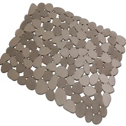 Gifi Nettoyage Et Entretien|Tapis antidérapant pour fond d'évier Homclean design galet gris