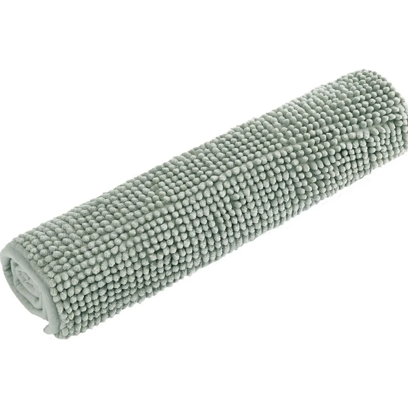 Gifi Aménagement Salle De Bain^Tapis chenille salle de bain coton vert 45x65cm