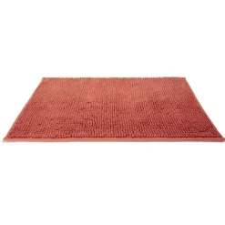 Gifi Aménagement Salle De Bain^Tapis de bain antidérapant ultra-absorbant terracotta 45x65cm