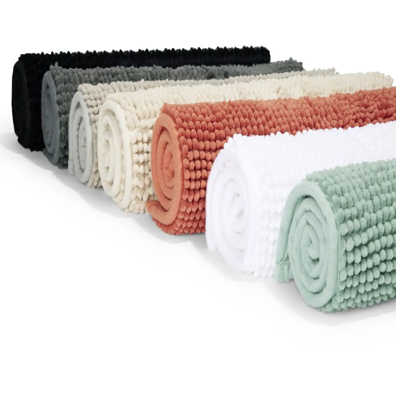 Gifi Aménagement Salle De Bain^Tapis de bain antidérapant ultra-absorbant terracotta 45x65cm