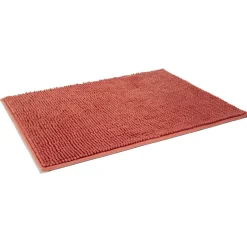 Gifi Aménagement Salle De Bain^Tapis de bain antidérapant ultra-absorbant terracotta 45x65cm