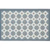 Gifi Nettoyage Et Entretien|Tapis de cuisine à motif graphique bleu marron 80x50 cm