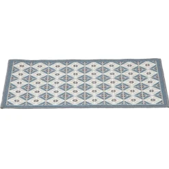 Gifi Nettoyage Et Entretien|Tapis de cuisine à motif graphique bleu marron 80x50 cm