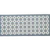 Gifi Nettoyage Et Entretien|Tapis de cuisine à motif graphique bleu marron 120x50 cm