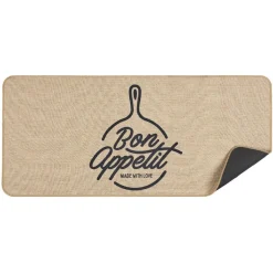 Gifi Nettoyage Et Entretien|Tapis de cuisine design Bon appétit 100x45 cm
