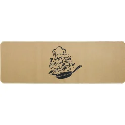 Gifi Nettoyage Et Entretien|Tapis de cuisine effet lin motif cuisine 120x50 cm