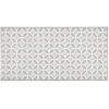 Gifi Nettoyage Et Entretien|Tapis de cuisine en vinyle imprimé rosace blanc et gris L. 99 cm