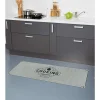 Gifi Nettoyage Et Entretien|Tapis de cuisine gris polyamide décor Cooking courses 120x50 cm