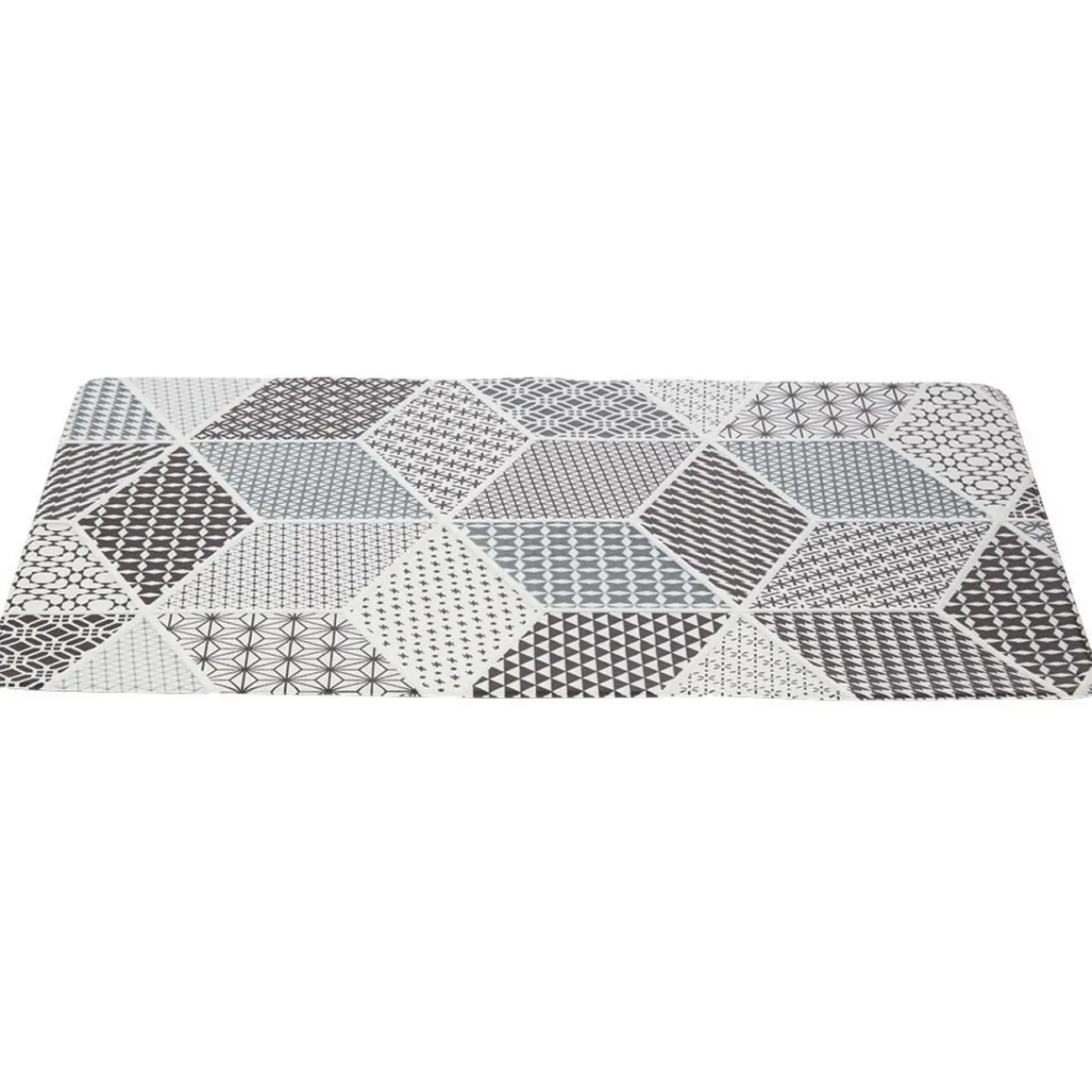 Gifi Nettoyage Et Entretien|Tapis de cuisine imprimé carreau de ciment 75 x 45 cm