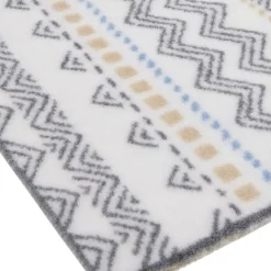 Gifi Nettoyage Et Entretien|Tapis de cuisine imprimé ethnique vert 80x50cm