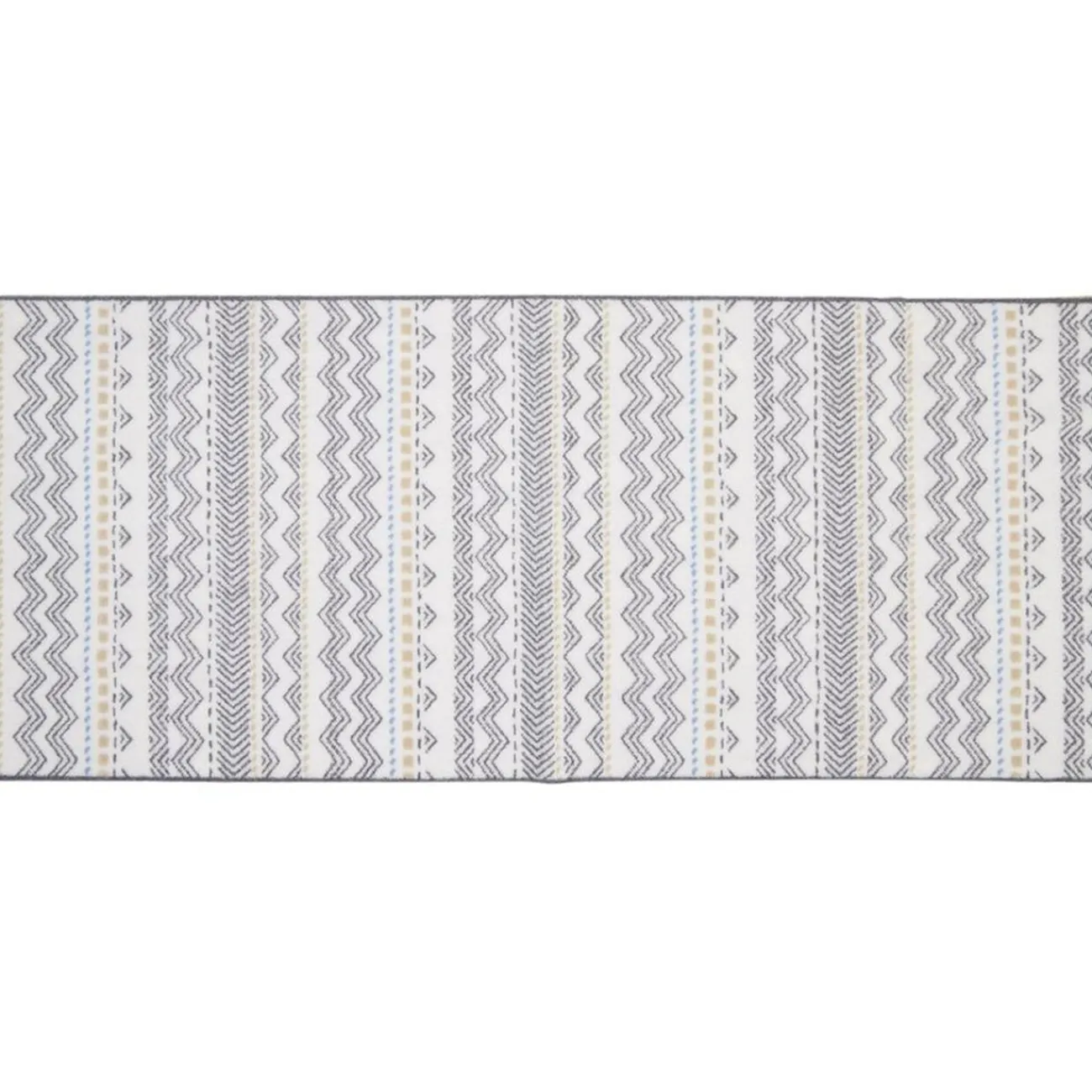 Gifi Nettoyage Et Entretien|Tapis de cuisine imprimé ethnique vert 120x50cm