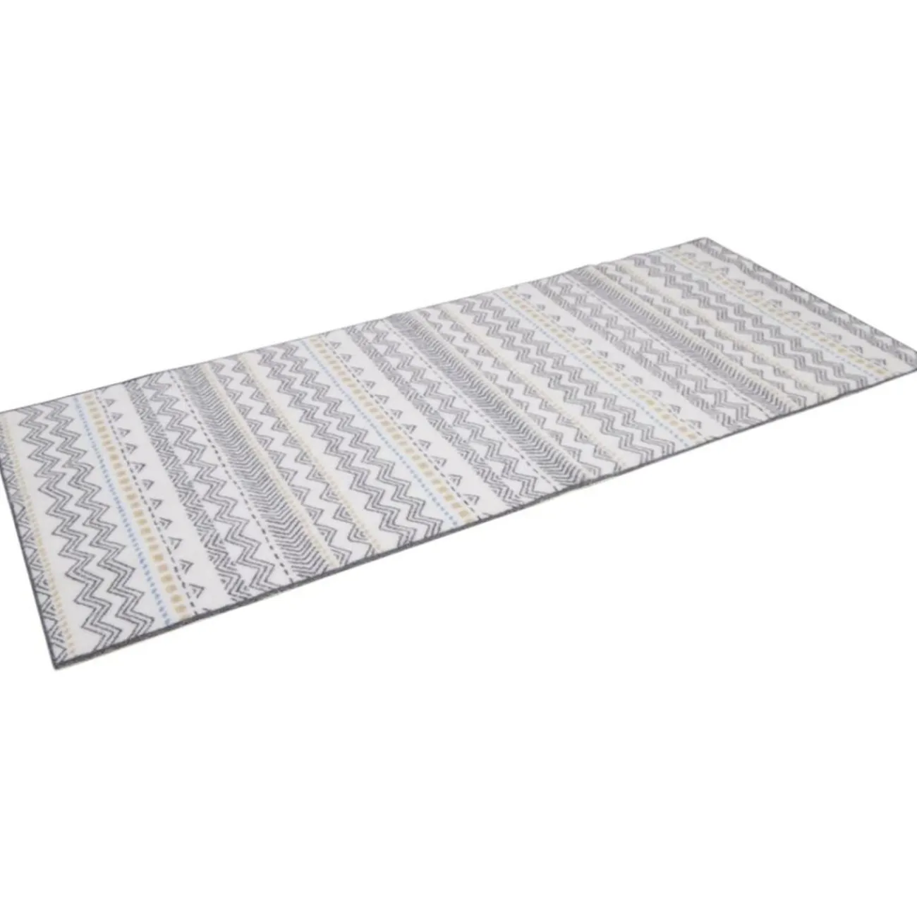 Gifi Nettoyage Et Entretien|Tapis de cuisine imprimé ethnique vert 120x50cm