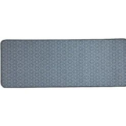 Gifi Nettoyage Et Entretien|Tapis de cuisine imprimé rosaces bleu gris 120x45 cm